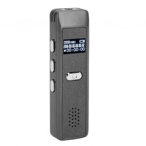 Enregistreur à commande vocale AI Intelligent HD Réduction du bruit Lecteur MP3 Mini Enregistreur vocal Gris Miroir Surface Gris Coque 32GB - Neuf