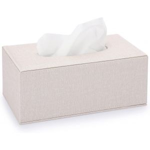 Porte-Papier De Soie Rectangulaire En Lin,Pour La Maison,Le Bureau-Accessoire De Décoration D'intérieur (Beige) - Neuf