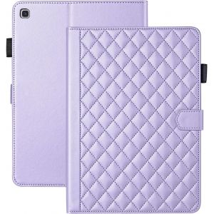 KAL-Coque Pour Samsung Galaxy Tab A7 10.4 Pouces 2022/2020 Sm-T500/T505/T507 Business Cuir Pu Tablet Étui Pour Galaxy Tab A7 Avec Fente Pour Carte Fonction Stand Violet - Neuf