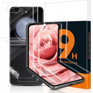 2 Pieces Soft Tpu Tempered Glass For Samsung Galaxy Z Flip 5 5g, Anti-Bubble Ultra Clear Galaxy Z Flip 5 Soft Screen Protector, Touch Sensitive Soft Glass Protection For Z Flip 5 5g - Neuf