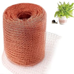 6m Maille Cuivre Cuivre Limace Filet de Cuivre Tricot&eacute; Copper Mesh pour la Maison Le Jardin la Lutte Antiparasitaire Rongeur Escargot Oiseaux Contr&ocirc;le - Neuf