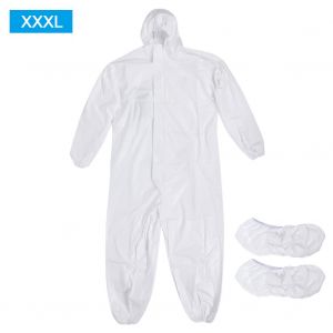 Combinaison De Protection A Capuche Avec Couvre-Chaussures, Vetements De Securite Reutilisables Pour Hommes Et Femmes, Unisexe, Taille 3xl - Neuf
