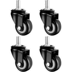40mm Souches Roues Pivotantes pour les Meubles, Boulon M12 - - Neuf