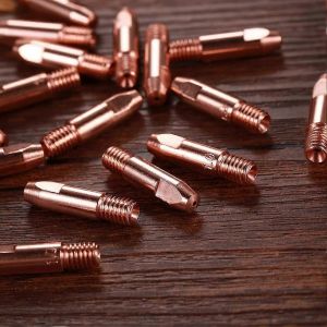 20Pcs MIG 08/10/12mm Cuivre Semi-automatique Contact Soudage Pointes Buses pour 24KD MIG Pointe de torche pour Buse de gaz Binzel - Neuf
