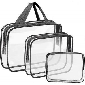 Trousse de toilette transparente,sac de voyage &eacute;tanche 3 en 1 PVC - Neuf
