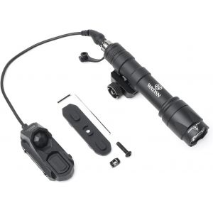 Dool-M600c Lampe De Poche Led Torche Tactique 600 Lumens,Lumière Scout Légère Pour Mlok Keymod 20mm Picatinny Rail System - Neuf