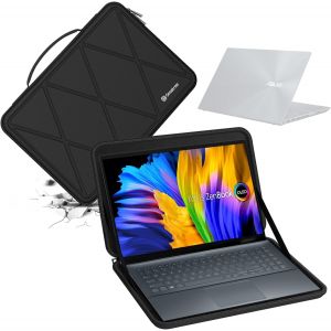 Housse De Protection Rigide En Eva Compatible Avec Asus Zenbook Pro 15 Oled (Um535), Asus Vivobook Pro 15X Oled K6501/M6501 15,6"", Étanche Et Anti-Chocs (X8279) - Neuf