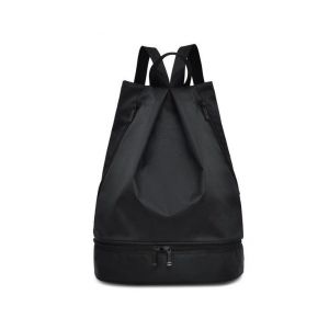 Sac À Dos De Sport Polyvalent Et Imperméable ¿ Sac À Bandoulière Léger Pour Voyage Et Gym Avec Compartiment Humide/Sec ¿ Noir - Neuf