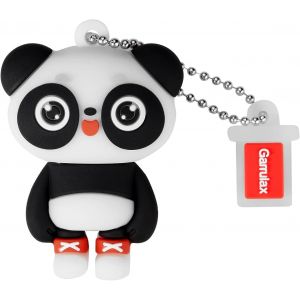 Clé USB 64 Go étanche en silicone USB 2.0 haute vitesse USB 2.0 avec stylo, stockage de la date, disque U (Panda) - Neuf