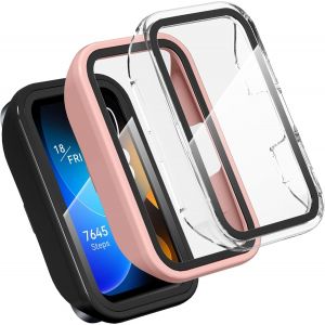 CAUC-3 Pi&egrave;ces pour Huawei Band 10/Band 9/Band 8 Coque avec Protection &Eacute;cran,Dur PC Mat&eacute;riel+Ultra Mince Verre Tremp&eacute; &Eacute;cran Case pour Huawei Band 10/9/8 - Neuf