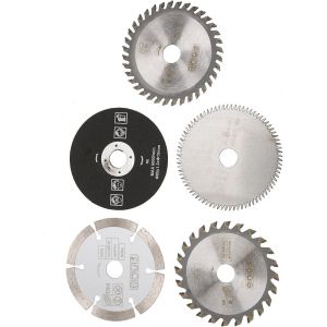 Lame de Scie Circulaire , 5 Pièces 85 Mm de Diamètre Extérieur, Diamètre Intérieur 15 Mm, Mini Lame de Scie Circulaire en Carbure, pour Outil de Coupe - Neuf