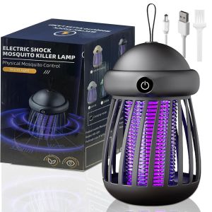 KALANKA-Lampe Anti Moustique Rechargeable,Appareil Anti Moustique Electrique Usb,Lumiere Bleue UV Piege Moustique Chambre,Piège Moustique Exterieur Puissant Jardin Mosquito Killer Pour Exterieur Inte - Neuf