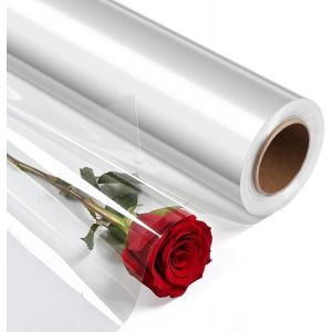 Bin Papier D¿Emballage Transparent 40cm X 15m ,Papier Transparent Emballage ,Rouleau De Papier Cellophane Transparent Pour Noël ,Paniers Garnis ,Anniversaires Et Diy - Neuf