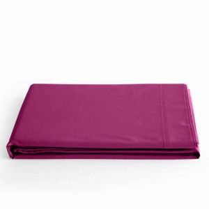 Drap Plat "Pr&eacute;mium" Pour Lit 1 Place & 2 Places - Pr&eacute;mium Magenta - 180 X 290 Cm Pour Lit 1 Place - Neuf