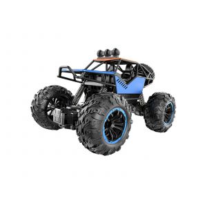 Voiture t&eacute;l&eacute;command&eacute;e tout-terrain &agrave; l'&eacute;chelle 1:18, 4 canaux, bleue, pour enfants - Neuf