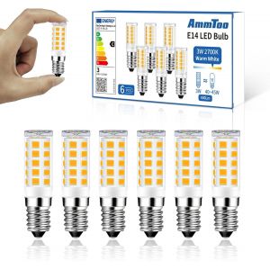 Kalanka-Ampoule Led E14 Blanc Chaud 2700 K - Ampoule E14 3 W 480 Lm - Remplace Les Ampoules Halog&iquest;&iquest;Nes 40 W 45 W - Pas De Scintillement - Lampe De R&iquest;&iquest;Frig&iquest;&iquest;Rateur - Intensit&iquest;&iquest; Non Variable - Ampoule Led - Neuf