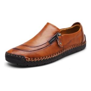 Chaussures Habillées Pour Hommes, Mode Décontractée, Cuir Grande Taille - Neuf