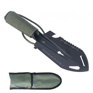 Mini Truelle Sac à Dos Pelle Multifonctionnelle En Acier Inoxydable Pour Le Jardinage Plantation Survie En Plein Air Od Vert Et Noir - Neuf
