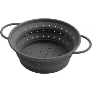 Lbgwp60-Passoireà Pâtes Pliable De Peu Encombrant, Facile À Nettoyer Et Lavable Au Lave-Vaisselle - Passoire En Silicone 21.5cm Gris - Idéale Pour La Cuisson Et Légouttage - Neuf
