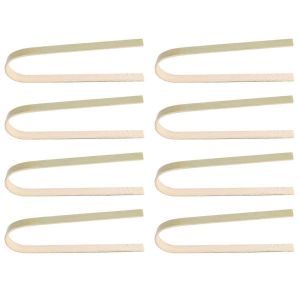 Lot de 80 mini pinces à pain jetables en bambou de 10 cm - Neuf