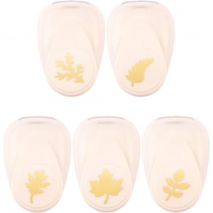 Creative Perforatrices Feuille - Automne - Lot De 5 Pcs - Pour Projets Diy, Papier Scrapbooking, Bullet Journaling, Cartes De V?ux, Papier Découpage, Étiquettes, Décorations - Neuf