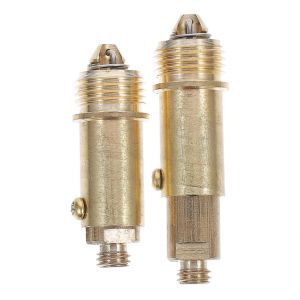 Lot de 2 bouchons de vidange universels en laiton pour baignoire, type clic-clac. - Neuf