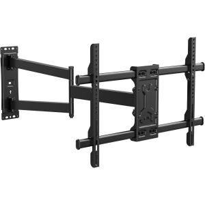 Support Mural Tv &Agrave; Longue Port&eacute;e 820Mm, Pour &Eacute;crans 32-75 Pouces Led/Lcd/Oled Et Courb&eacute;, Support Tv Mural Pivotant, Inclinable Et Rotatif, Max Vesa 600X400Mm Capacit&eacute; Max De 50Kg - Neuf