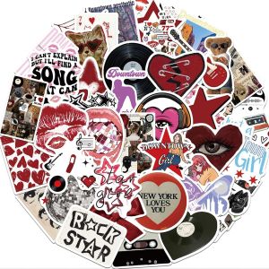 Mevronisshop-Lot De 100 Autocollants Esth&eacute;tiques, Downtown Girl Y2k, Multicolore, Mat&eacute;riau Pvc, Parfaits Pour Ordinateurs Portables, Skateboards, Bouteilles D'eau - Neuf