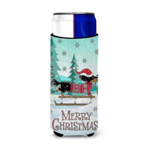 Joyeux No&euml;l Teckel Michelob Ultra Hugger Pour Slim Cans - Neuf