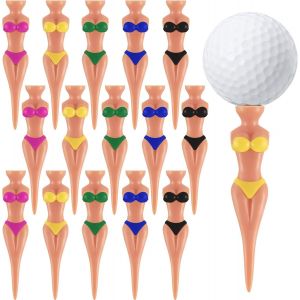 Lot De 15 Tees De Golf Amusants En Plastique Pour Femme, 76 Mm (3 Pouces), Pour Entraînement Et Accessoires De Golf. - Neuf