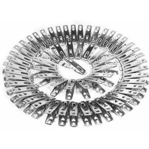 MEVRONISSHOP-60 Pièces Pince a Linge Epingle a Linge Pince a Linge INOX épingle à Linge Pince a Linge Exterieur Pinces à Linge Extérieur Solides Convient pour Les Serviettes Les Vêtements Les Chausse - Neuf