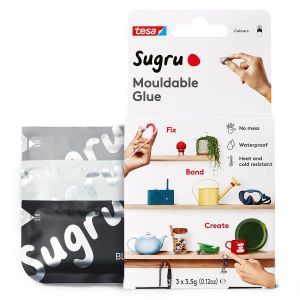 by P&acirc;te Fixante Polyvalente &agrave; Modeler en Lot de 3 x 3.5 g P&acirc;te Durcissante Adh&eacute;sive Polyvalente pour D&eacute;corer,Coller,R&eacute;parer,et pour Bricolage Cr&eacute;atif Noir,Blanc et Gris - Neuf