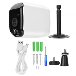Camera de surveillance intelligente sans fil Wi-Fi HD 1080p, moniteur de securite a faible consommation - Neuf