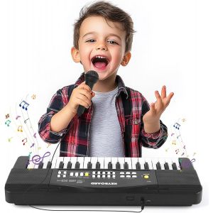 ERYI-Piano Pour Enfants, Clavier 37 Touches, Musique Électronique, Clavier Avec Microphone, Piano Pour Enfants, Portable, Multifonction, Musique Jouet Éducatif, Cadeau Pour Garçons, Filles, 3 Ans - Neuf