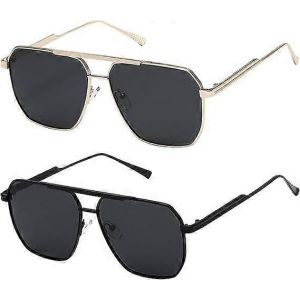 Lunettes De Soleil Polarisantes Vintage Oversize Carré - Neuf
