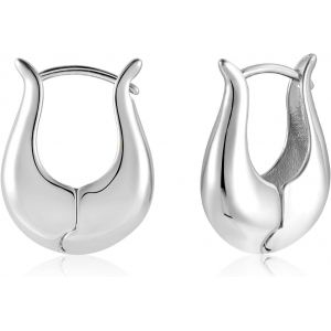 Kal-Boucles D'oreilles En Argent 925 Femmes, Petites Boucles D'oreilles Créoles Hypoallergéniques Mini Boucles D'oreilles Épaisses Petites Boucles D'oreilles Huggie Petites Larges Créoles - Neuf