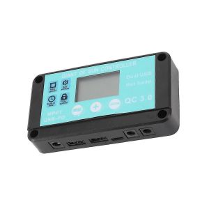 Contrôleur de charge solaire MPPT QC3.0 à protection multiple avec écran LCD (10 A) - Neuf