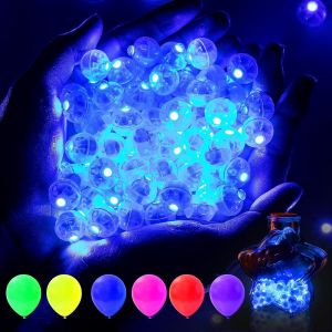 KAL-Lot De 80 Lumières Led Pour Ballons, Lumières De Ballon, Lumière De Ballon, Lumière De Ballon À Led, Mini Lumières Led Rondes, Pour Anniversaire, Mariage, Halloween, Noël - Neuf