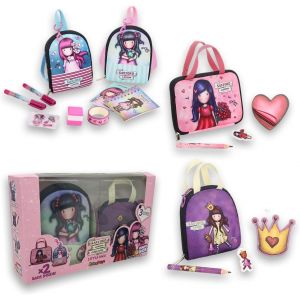ERYI-Sbabam Funny Box Santoro Gorjuss Little Bag, Mini Sac Coloré Pour Enfants Avec Accessoires Inclus, 2 Pièces - Crayons, Autocollants, Carnets, Tampons Pour Enfants Et Plus - Jouets Pour Enfants + - Neuf