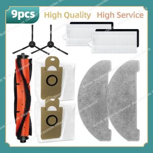 Pi&egrave;ces De Rechange Compatibles Pour Imou Rv1 Pro/Rv1 Pro Max,Comprenant La Brosse Principale,La Brosse Lat&eacute;rale,La Serpilli&egrave;re,Le Filtre Hepa Et Le Sac &Agrave; Poussi&egrave;re.Set B. - Neuf