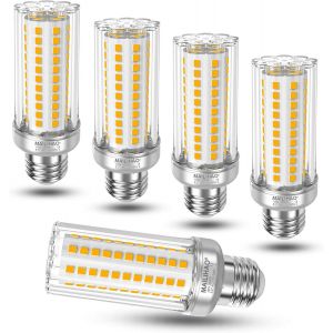 Ampoule E27 Mais Led 16w Avec Culot À Vis, Blanc Chaud 3000k 1900lm Lumineux, (Équivalent Ampoule Incandescentede 120w 150w), Chandelier E27 360° Larges Faisceaux, Non-Dimmable, Lo[Amp741785] - Neuf