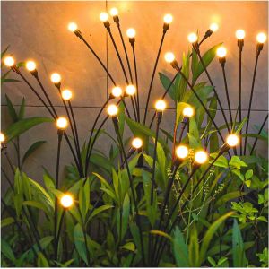 Lampes De Jardin De Mise À Niveau Pack Solaire Swing De La Lumière, Le Vent Spinner, De Swing, De Plein Air, De L'Éclairage Solaire, Jardin Patio De La Voie De Décor, Fi - Neuf