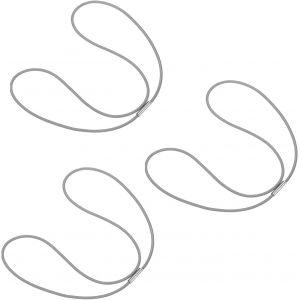 ChenQuanSarl-Lot De 3 Bandes En Caoutchouc Pour Poubelles De 40 &Agrave; 199 Litres - Bandes Multifonctions En Caoutchouc Pour Poubelles - 66 Cm - Gris - Neuf