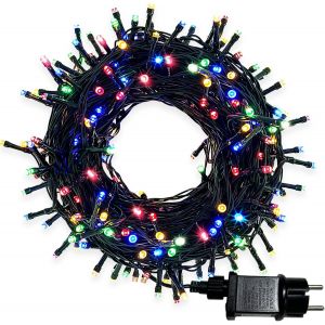 Guirlande Lumineuse Exterieure 30 M 300 Led, Guirlande Lumineuse 8 Modes, Guirlande Lumineuse Étanche Ip44 Led Pour Mariage Anniversaire, Decoration De Arbre Noël- Multicolore - Neuf