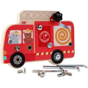 JGD-Jouet Montessori, Planche &agrave; Vis en Bois Montessori, Moteurs D'incendie Jouet D'&eacute;vei Carte de Tournevis, pour Enfants Jouets d'apprentissage &eacute;ducatifs Tout-Petits Jouet Sensoriel - Neuf