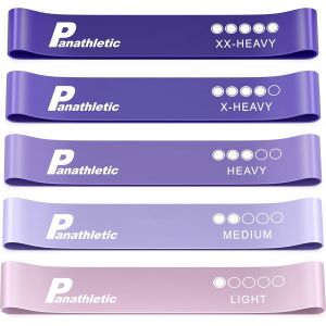 Bandes &Eacute;lastiques Fitness,Set De 5 Bandes-5 Niveaux De Tension,Guide D'exercices,Ebook En Fran&ccedil;ais,Sac De Transport-5x Elastique Resistance De Musculation.[K1280] - Neuf