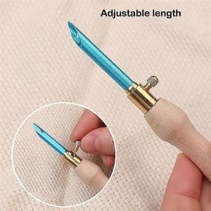 17pcs Punch Needle Kit Punch Needle Broderie Kits Outil R&eacute;glable Punch Needle,Poign&eacute;e En Bois Embr - Neuf