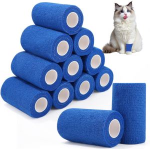 Bandage &Eacute;lastique Auto-Agrippant 12 Rouleaux 10 Cm X 4,5 M - Bandage Hypoallerg&eacute;nique Non Tiss&eacute; Pour Poignet/Pied, R&eacute;sistant &Agrave; L'eau Et Transpiration, Id&eacute;al Pour Sports Et Entra&icirc;nement - Neuf