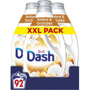 KGABERY-2En1 Lessive Liquide 92 Lavages,Ambre&Orchidée,Avec 3 Semaines De Fraîcheur* Et Lenor,Fabriquée En France,2In1 - Neuf