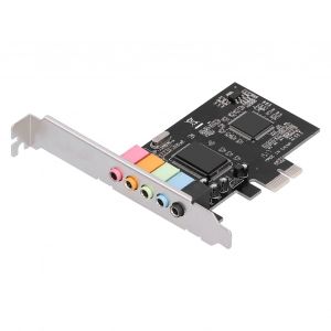 Carte son PCI-E 5.1, puce CMI8738, prise en charge de Windows 7 pour ordinateur de bureau - Neuf